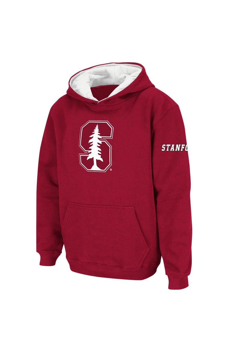 Youth Stadium Athletic Cardinal Stanford Cardinal Big Logo Pullover Hoodie, Main, color, Cardinal