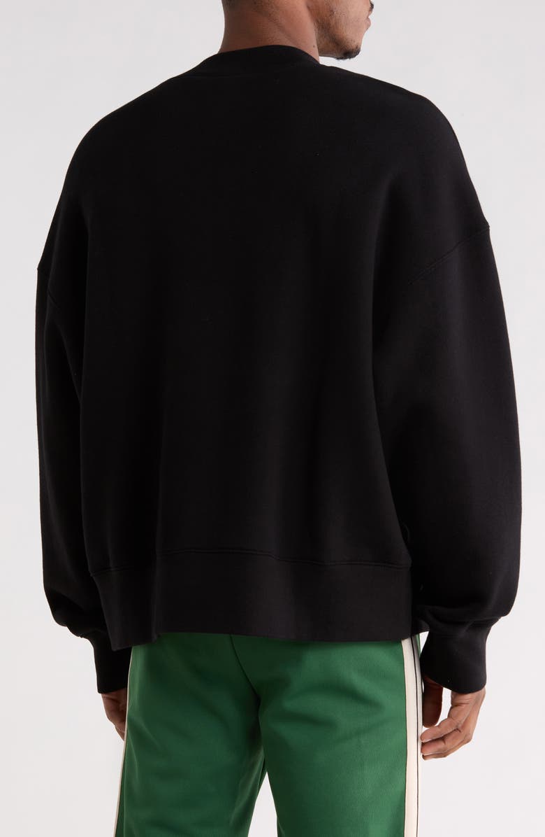 Palm Angels Bear Crewneck Sweatshirt, Alternate, color, Black Brown