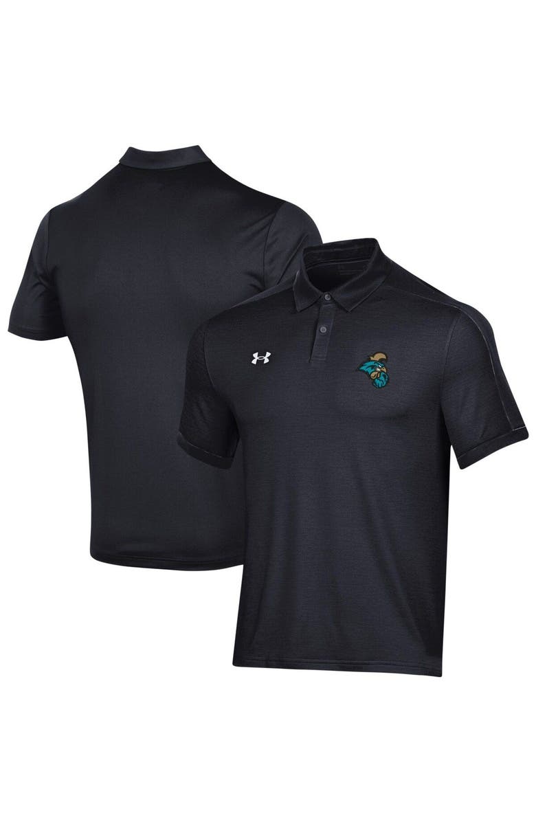 Under Armour Men's Under Armour Black Coastal Carolina Chanticleers Trophy Polo, Main, color, Black