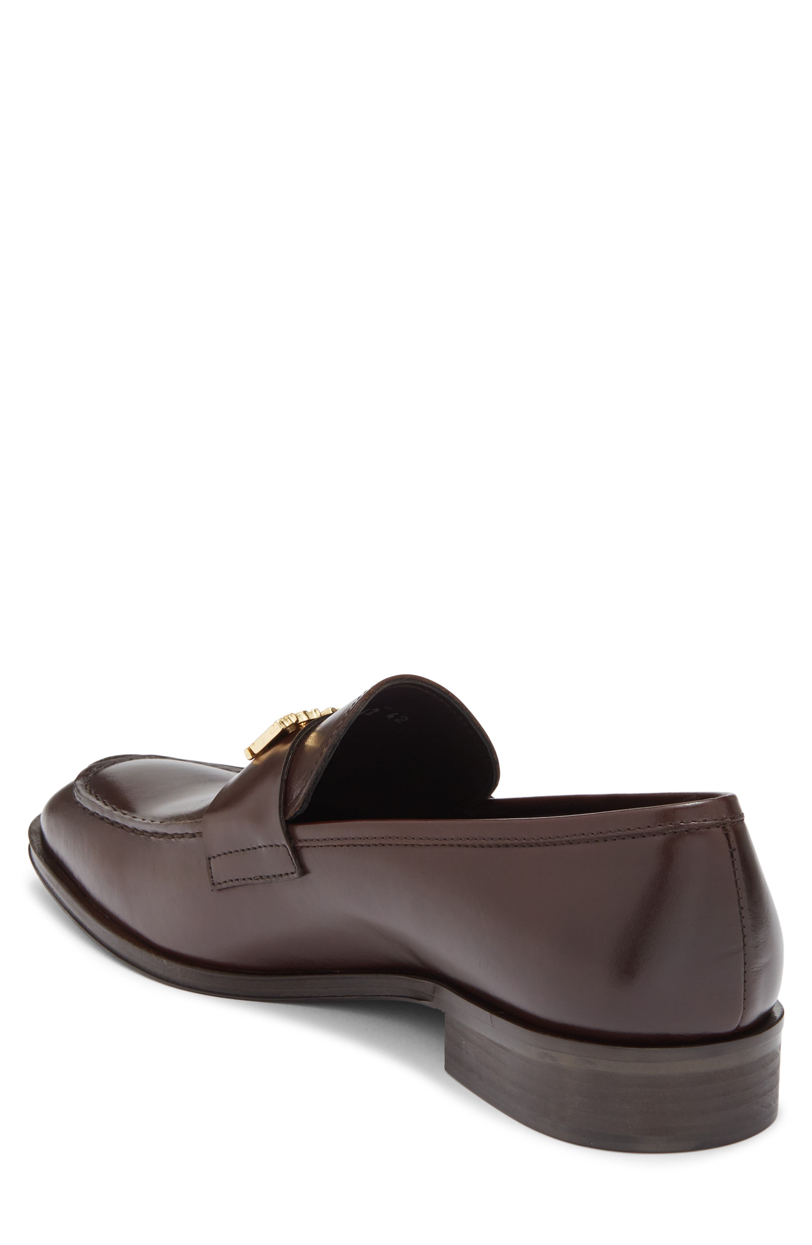 Roberto Cavalli Logo Bit Loafer, Alternate, color, Brown