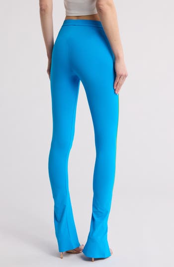 Athletic Logo Band Split Hem Pants