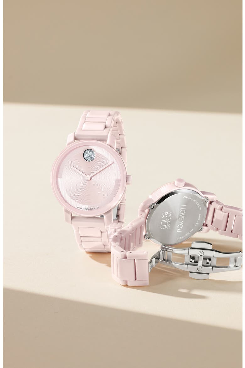 Bold Evolution 2.0 Bracelet Watch, 34mm, Alternate, color, BLUSH