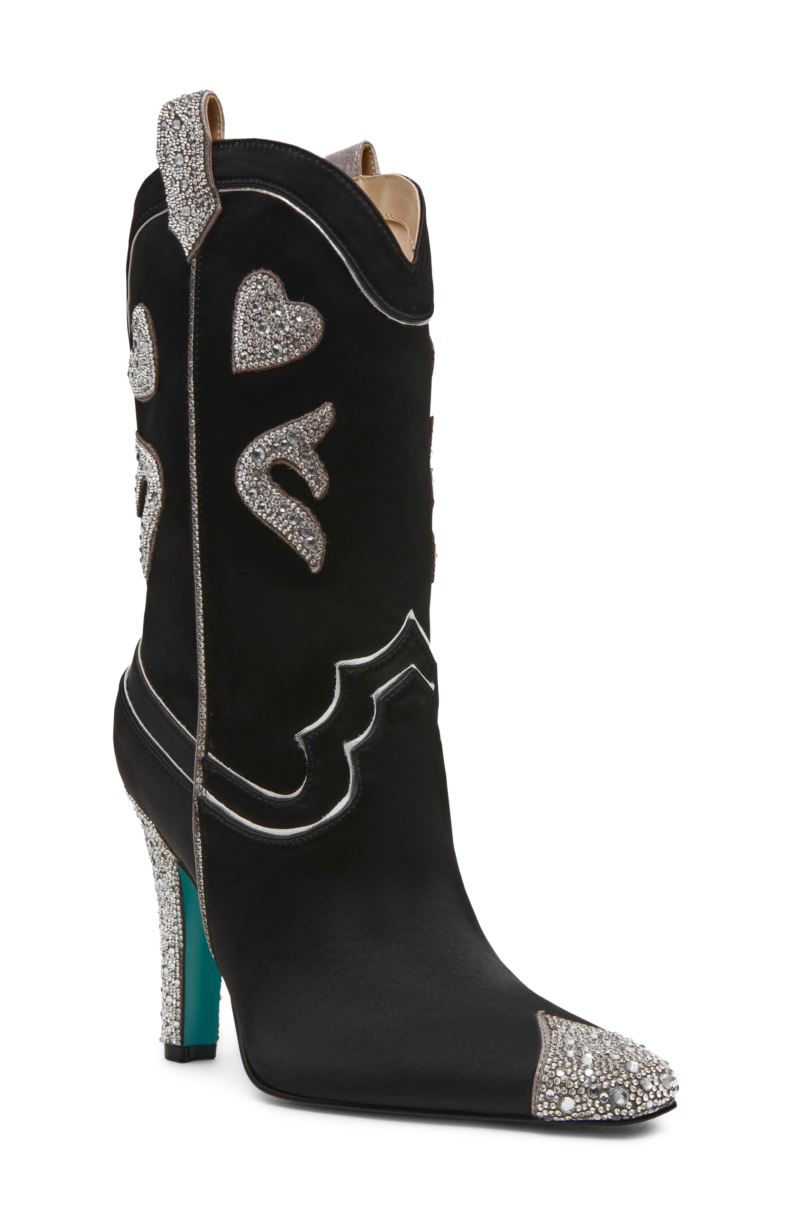 Toby Western Boot, Main, color, BLACK MULTI