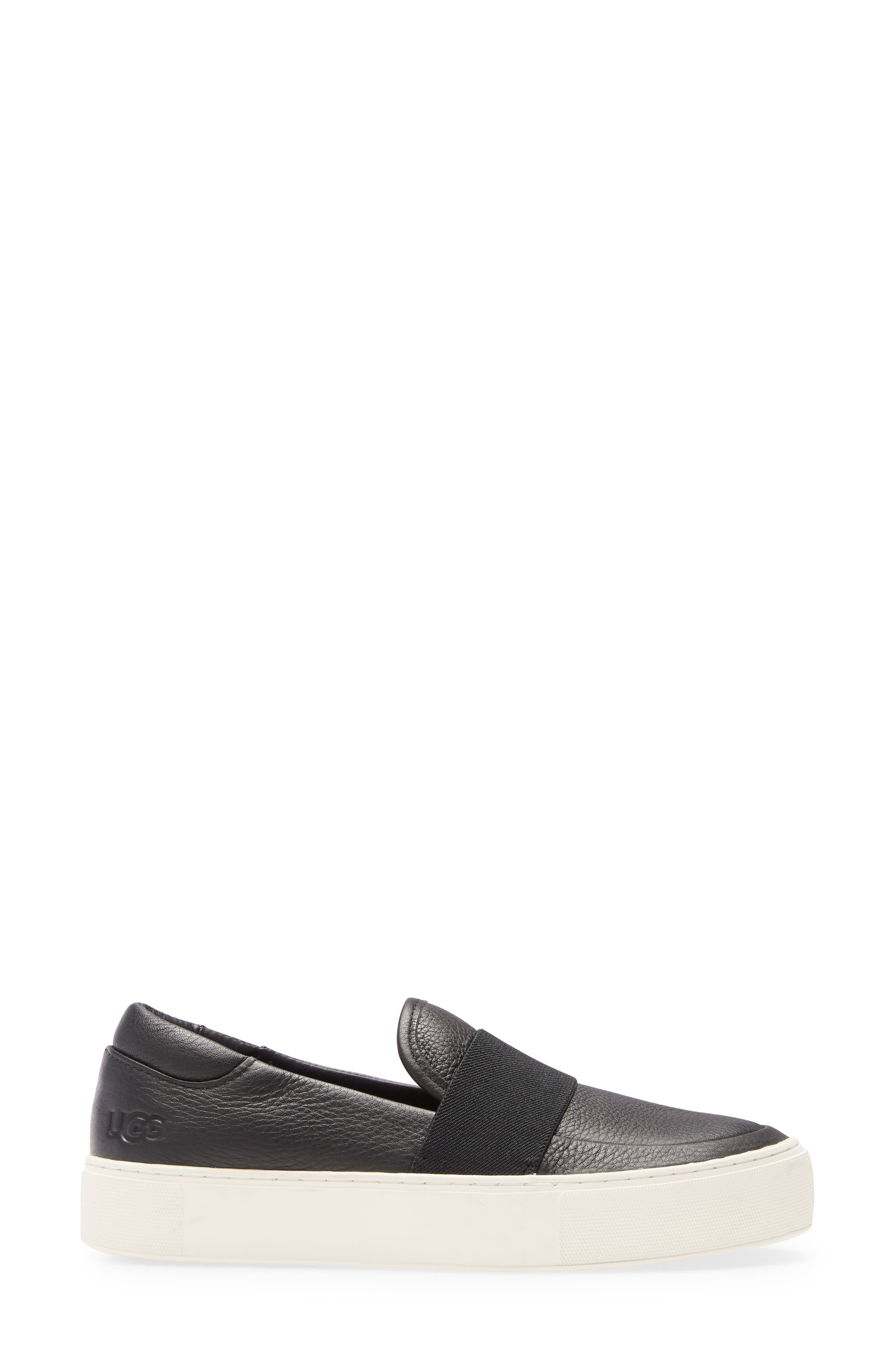 Chayze Platform Sneaker, Alternate, color, BLACK LEATHER