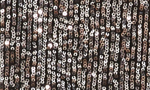 Vince Camuto Sequin Keyhole Neck Blouse In Charcoal Black