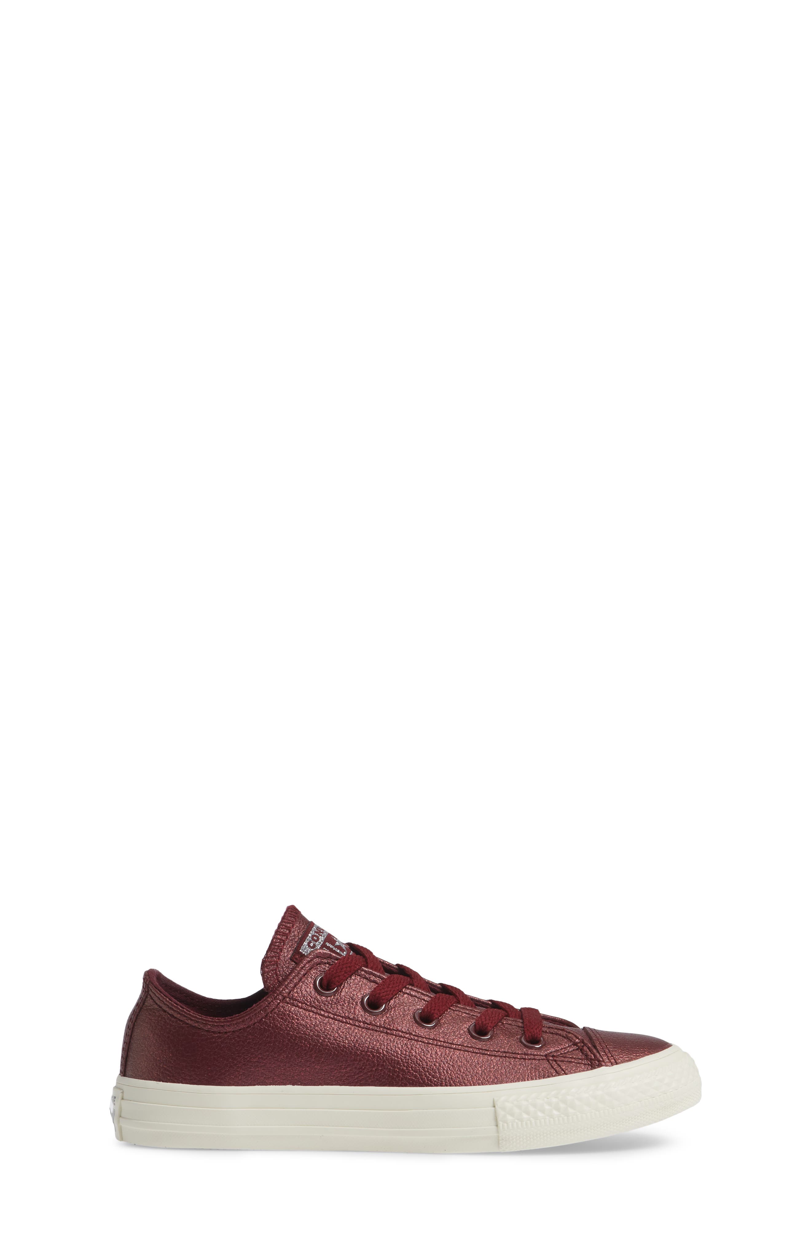 Converse Chuck Taylor<sup>®</sup> All Star<sup>®</sup> Metallic Faux Leather Ox Sneaker, Alternate, color, 