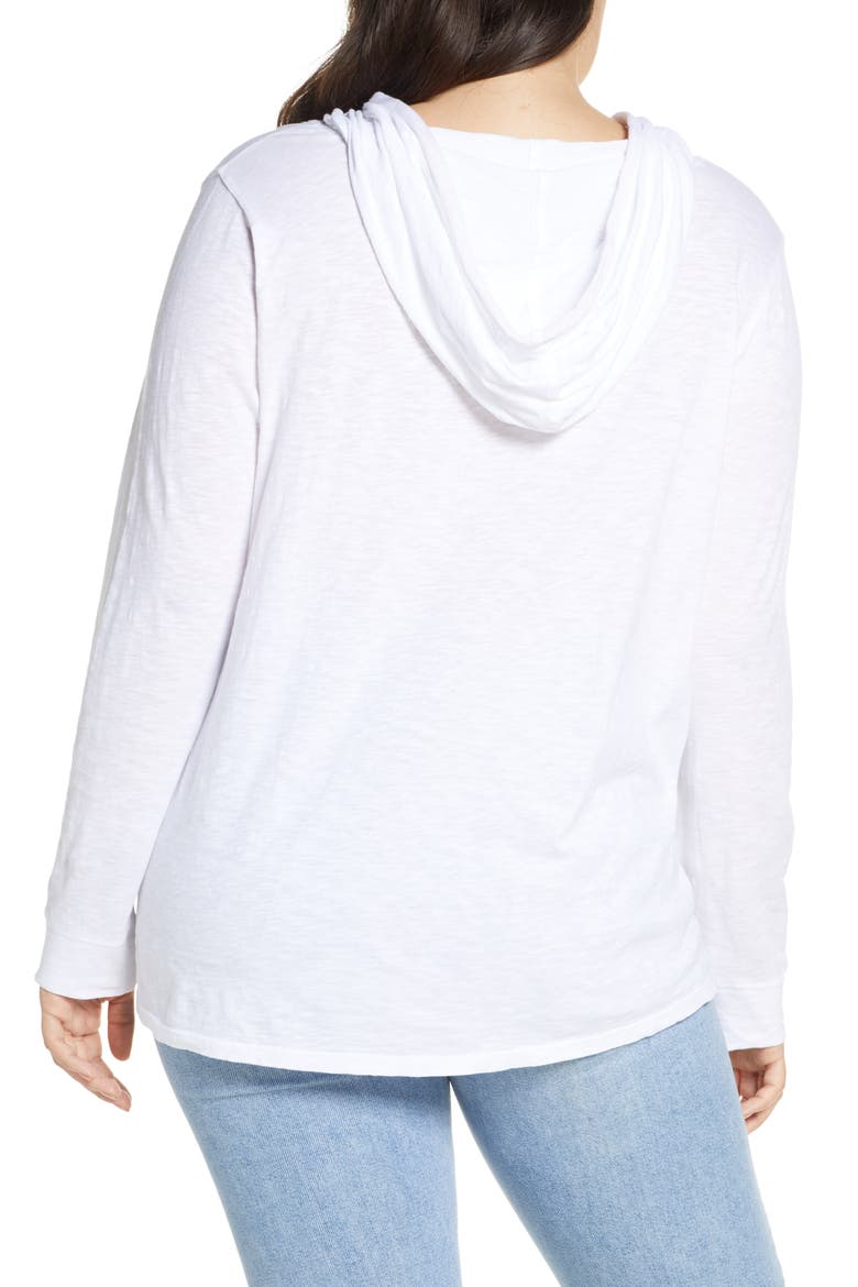 Slub Hoodie, Alternate, color, WHITE