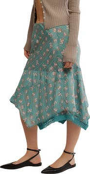 Free People Bali Sweet Escape Asymmetric Hem Skirt