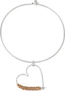 Robert Lee Morris Wire Wrap Heart Pendant Collar Necklace