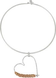 Robert Lee Morris Wire Wrap Heart Pendant Collar Necklace
