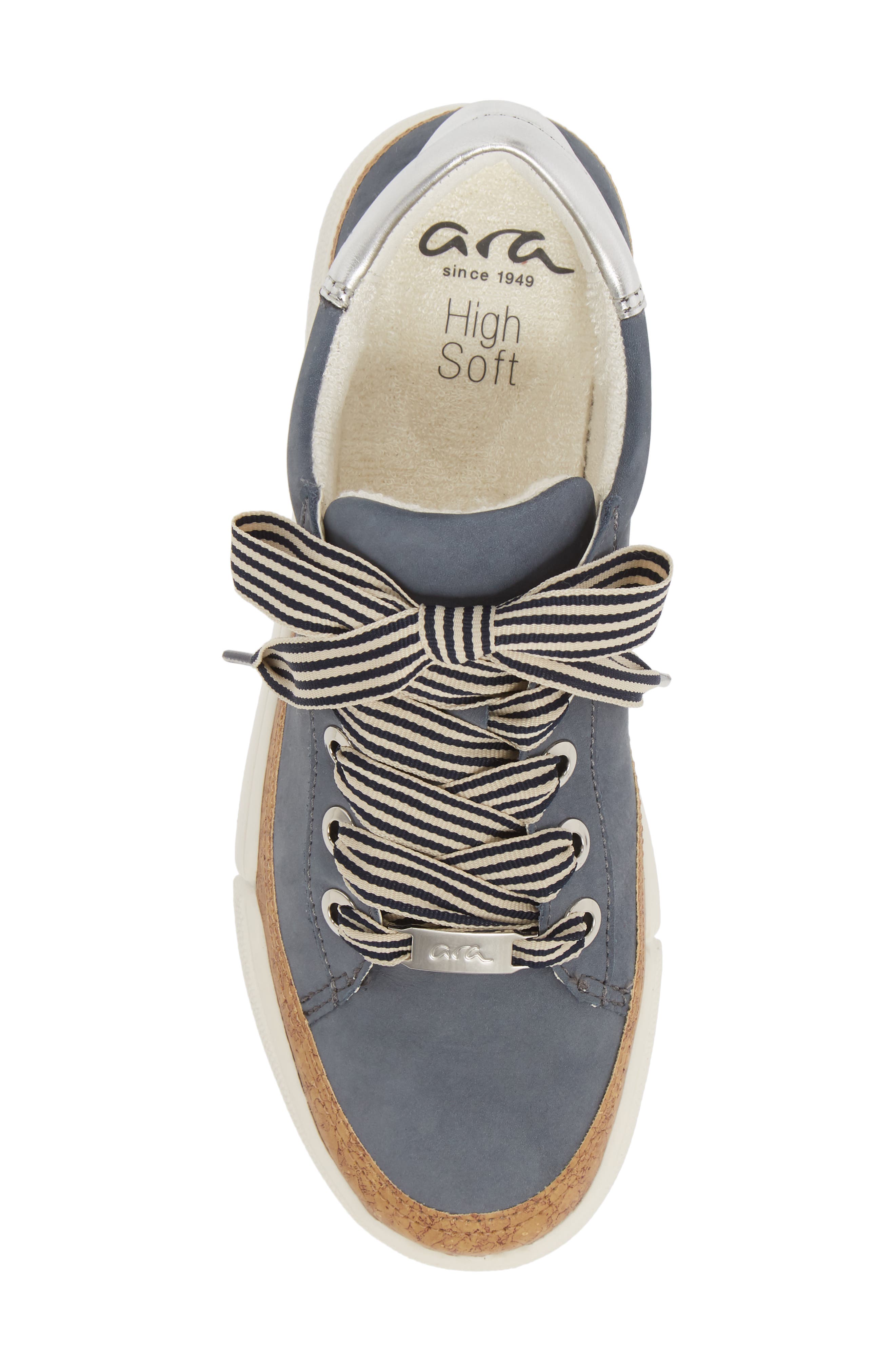 Renata Sneaker, Alternate, color, JEANS NUBUCK LEATHER