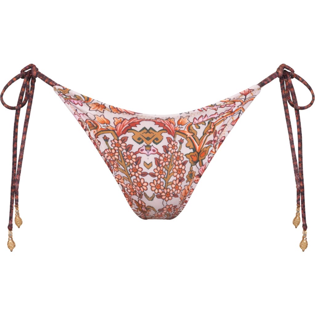 Ivy Swimwear Maya Bikini Bottom in Brown Mosaic at Nordstrom, Size Large