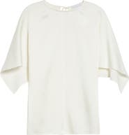 Stella McCartney Handkerchief Sleeve Satin Top
