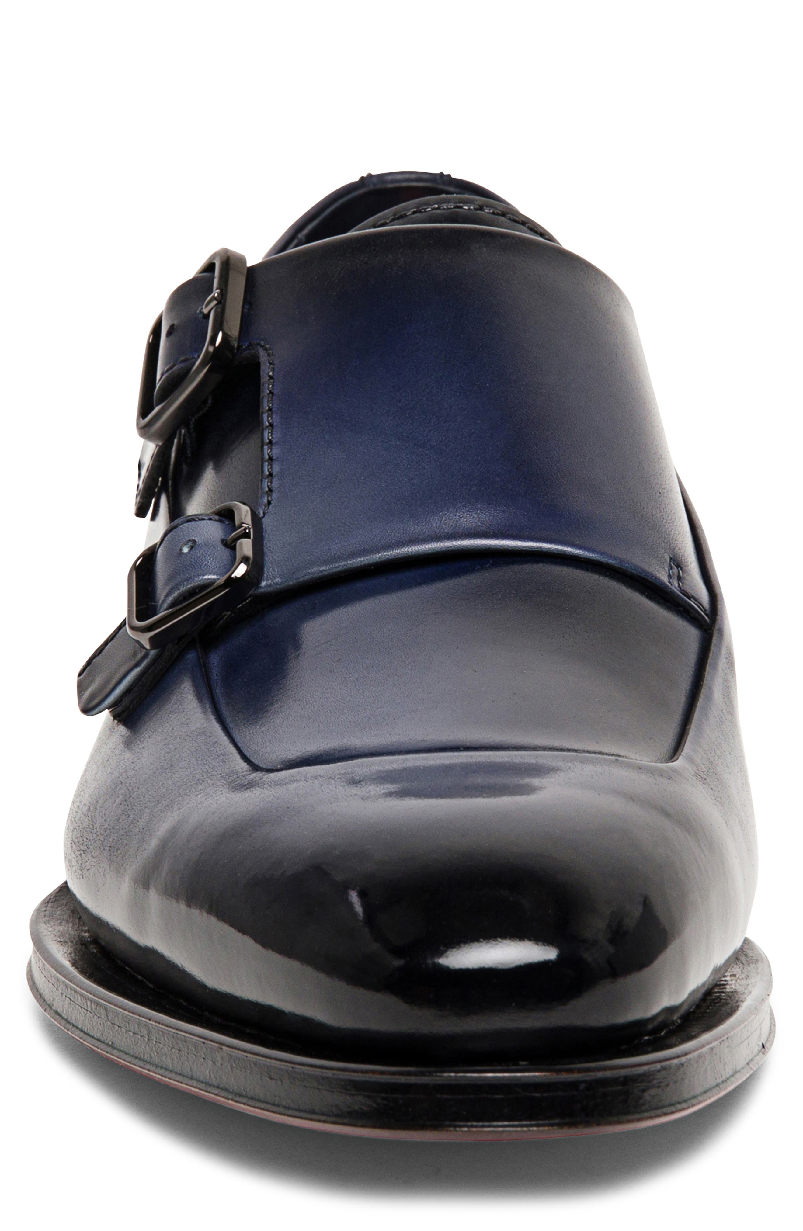 Eros Fulu Double Monk Strap Shoe, Alternate, color, BLUE-U59