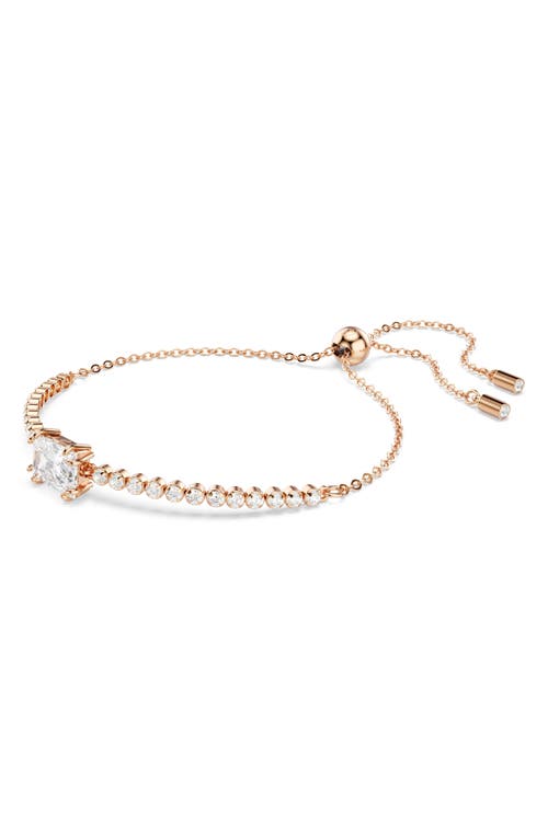 Swarovski Swaroski Matrix Gold-tone Plated Tennis Bracelet In Gold