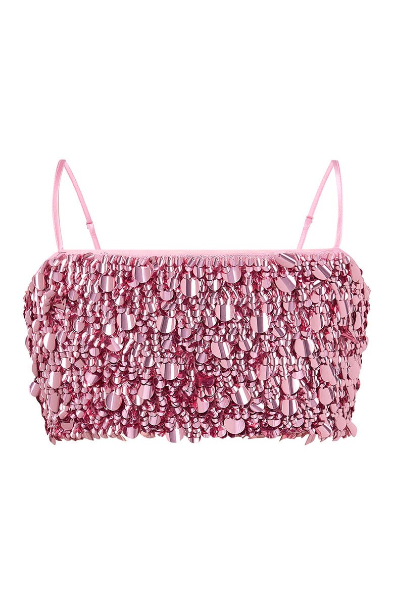 Marlo Kids Davina Sequin Top, Main, color, Magenta Rose