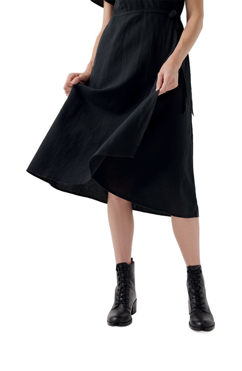 Pact Organic Cafe Crepe Wrap Dress, Alternate, color,