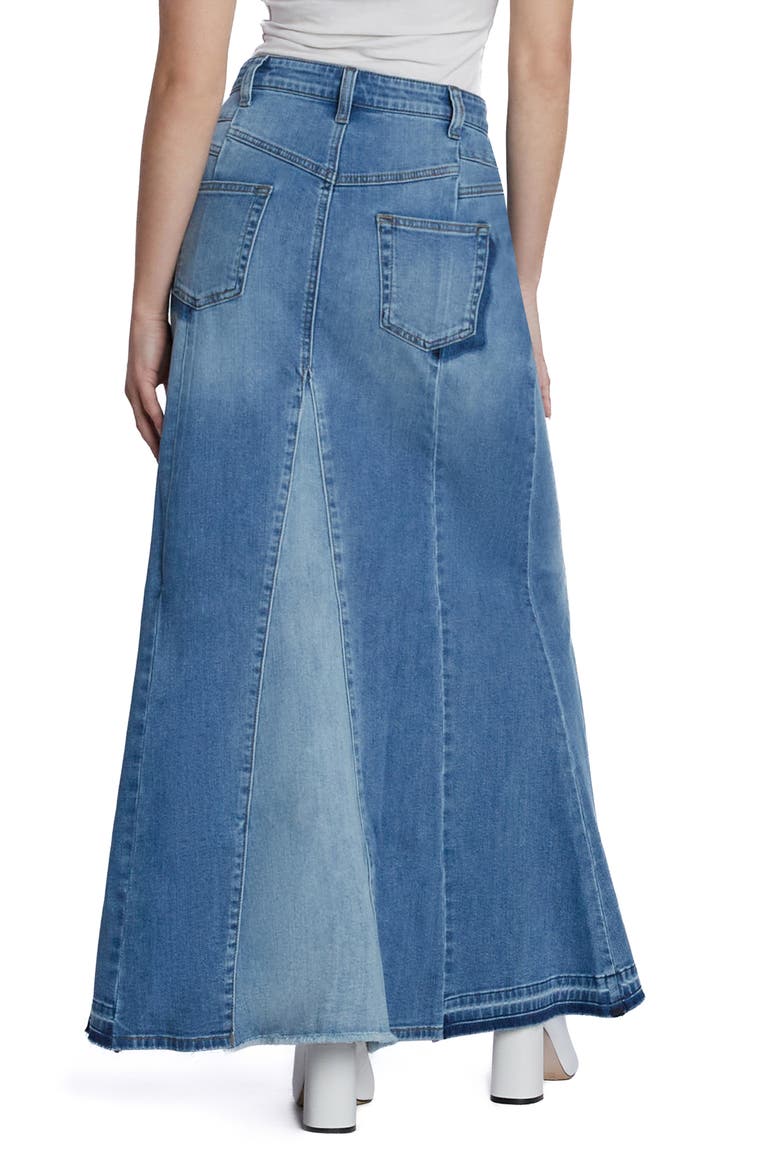 Bliss Flare Denim Maxi Skirt, Alternate, color, SPARK BLUE