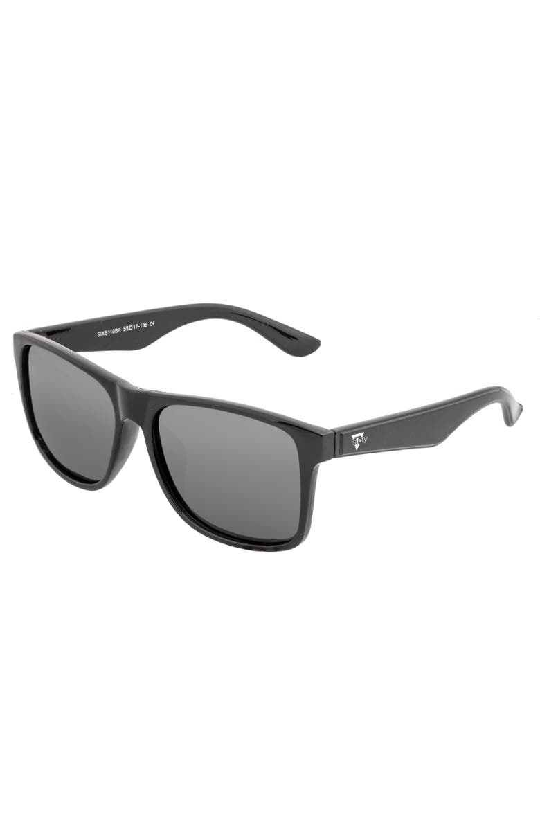 Sixty One Solaro Polarized Sunglasses, Main, color, Black/Black