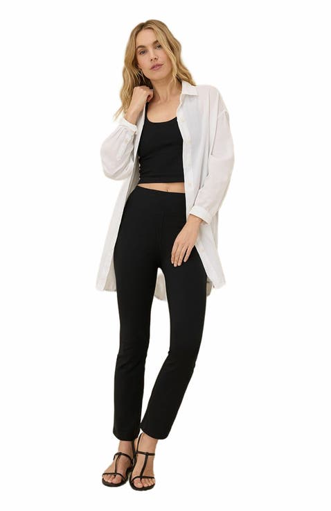 On the Go-To Cropped Bootcut Legging Made with Organic Cotton