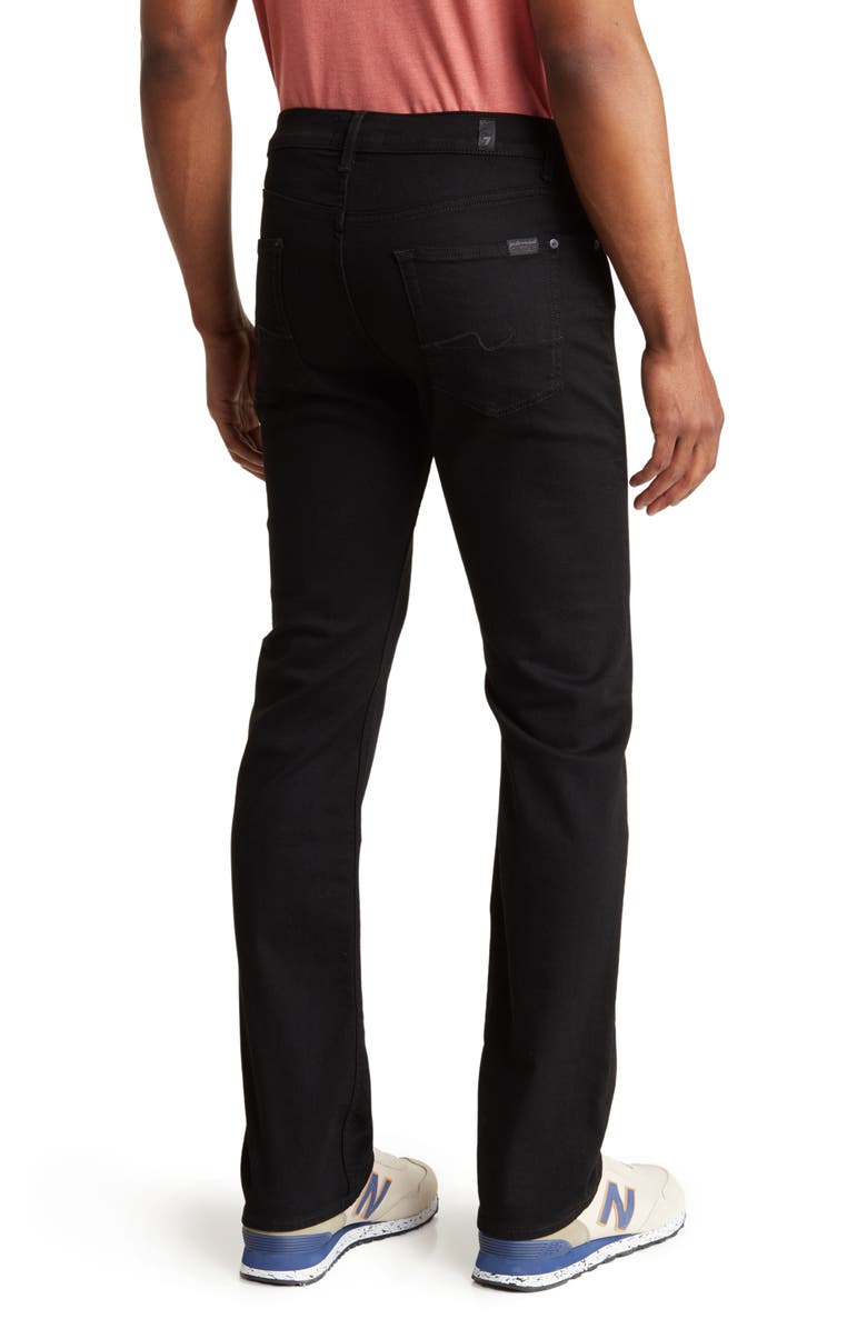 Seven Austyn Relaxed Straight Leg Jeans, Alternate, color, Blk Onyx