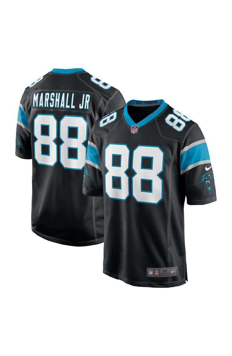 Nike Men's Nike Terrace Marshall Jr. Black Carolina Panthers 2021 NFL Draft Pick Player Game Jersey, Main, color, 