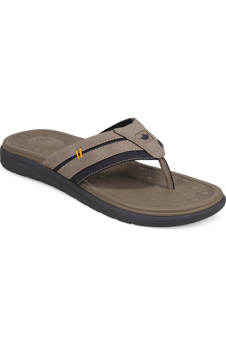 Dockers<sup>®</sup> Cliff Flip Flop, Main, color, Gray/ Navy