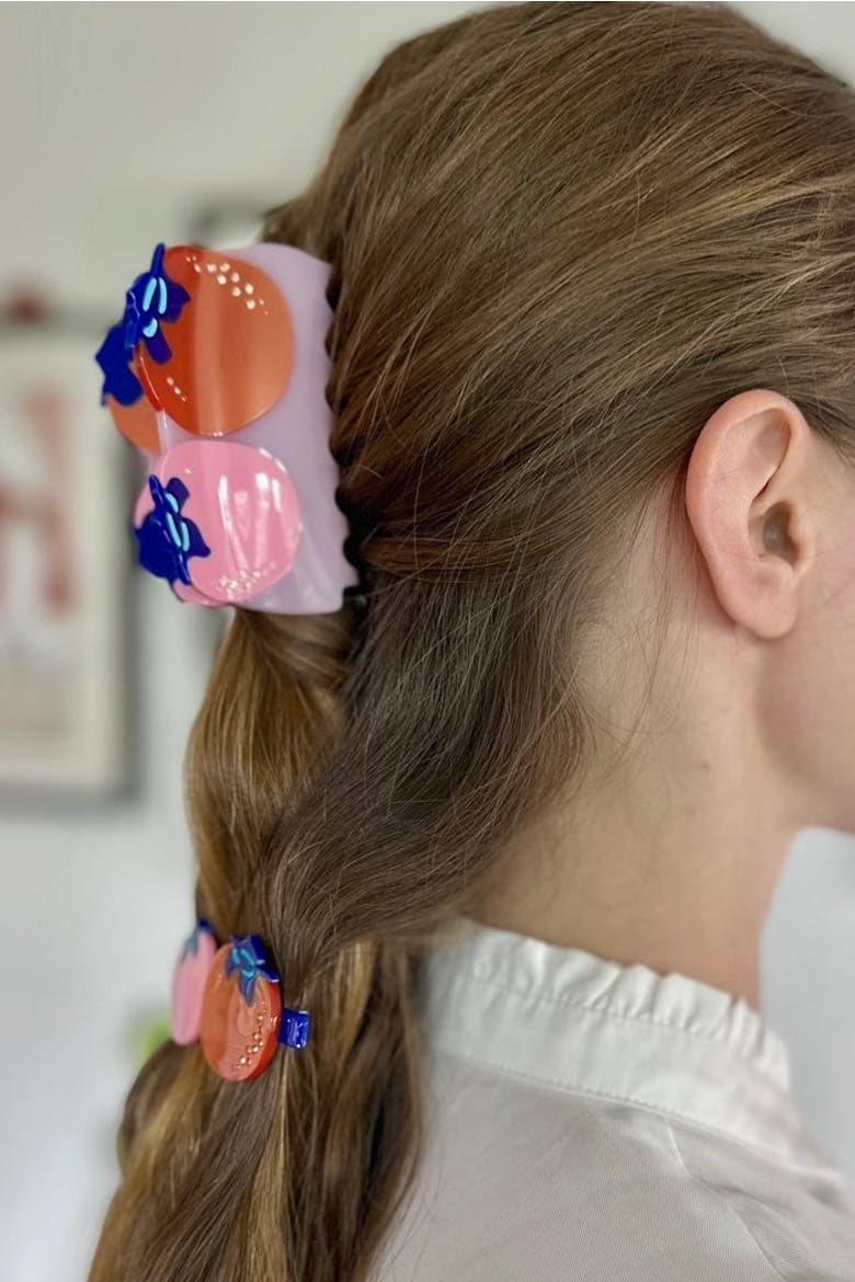 Persimmons Hair Claw, Alternate, color, Pink