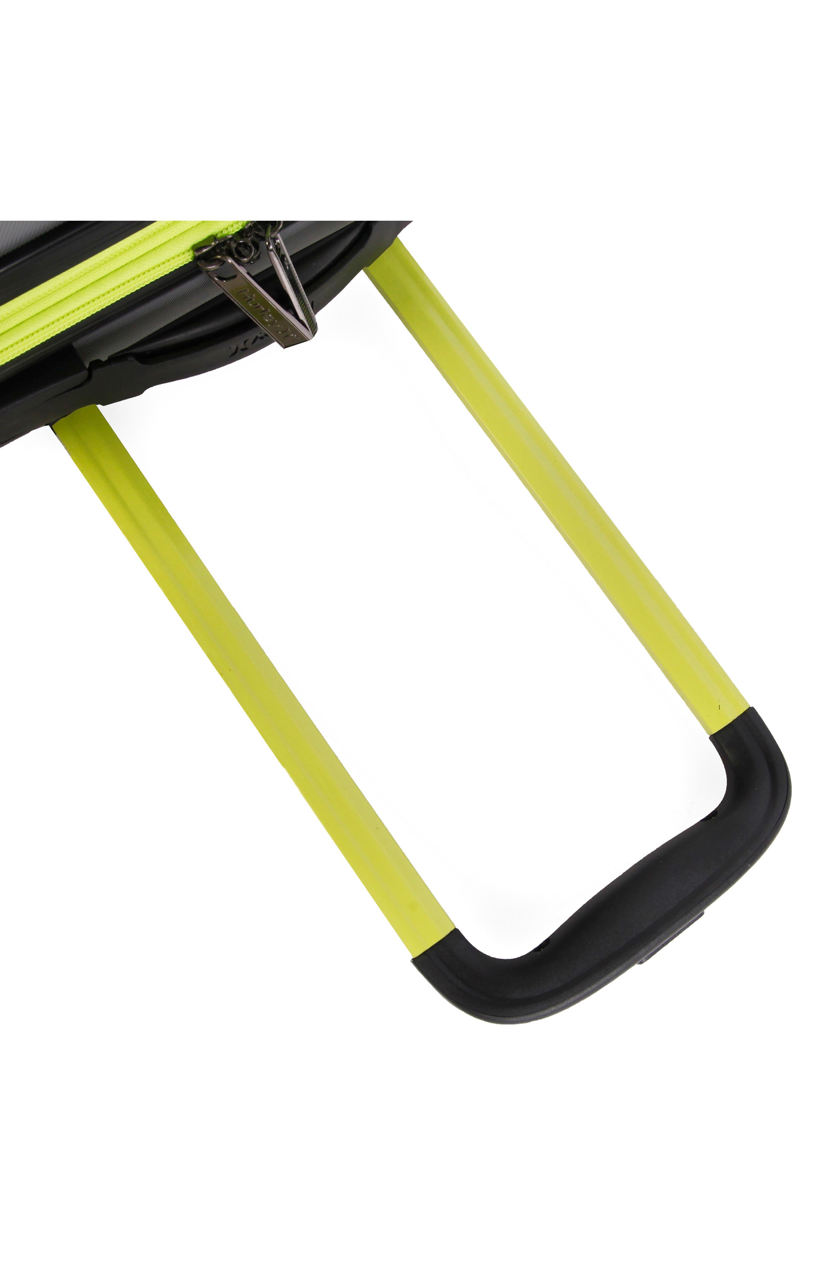 Hurley Suki 29" Hardshell Spinner Suitcase, Alternate, color, Light Grey / Neon