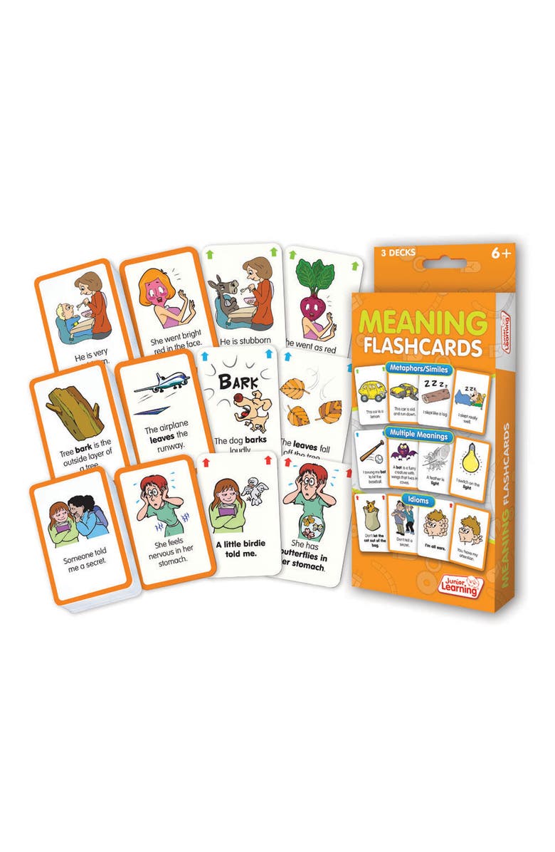 Junior Learning Meaning Flashcards, Main, color, Multicolored