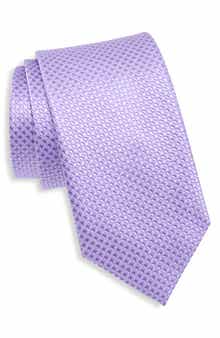 Neat Print Silk Tie