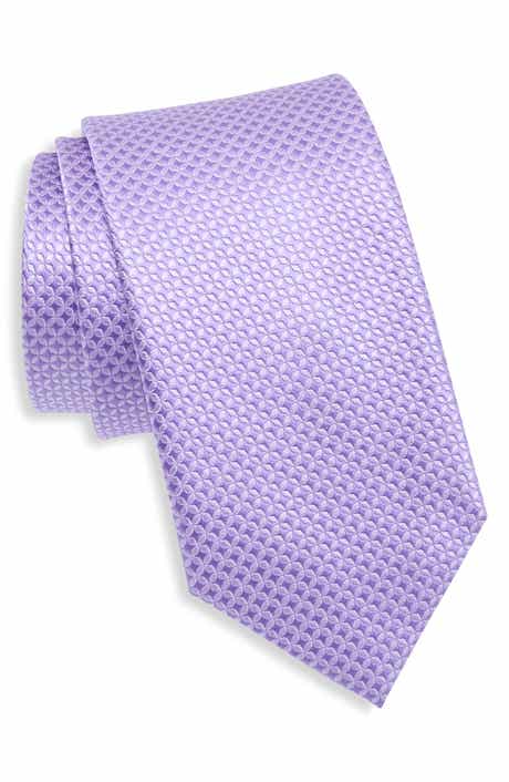 Neat Print Silk Tie