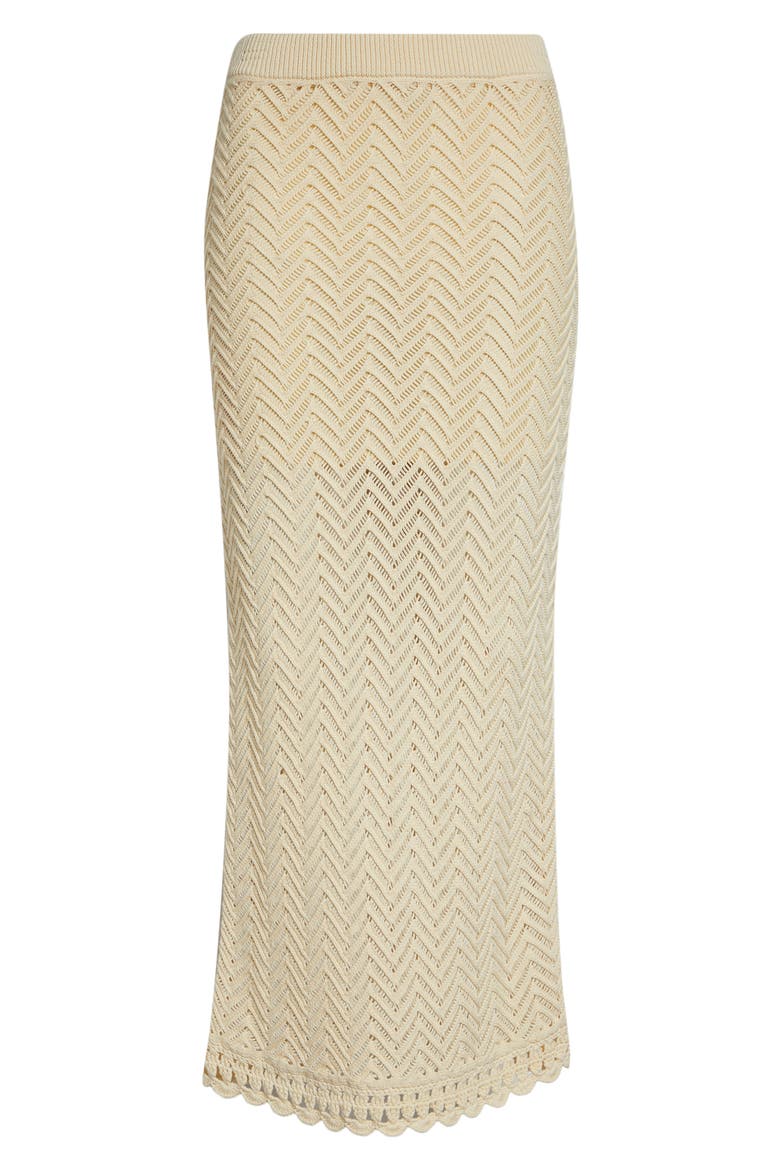 Siesta Knit Skirt, Alternate, color, BUTTER
