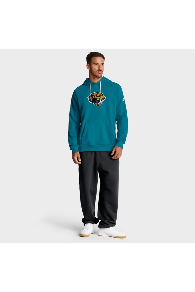Men's Nike Teal Jacksonville Jaguars Sideline Standard Issue Alt 2 Dri-FIT Hoodie, Alternate, color, Teal