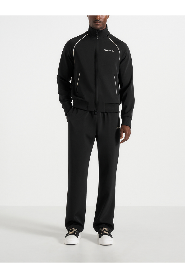 Signature Piped Track Jacket, Main, color, Black