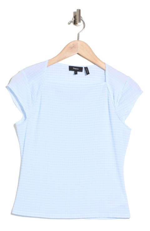 Drape Check Top