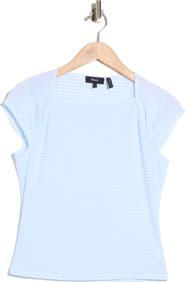 Theory Drape Check Top
