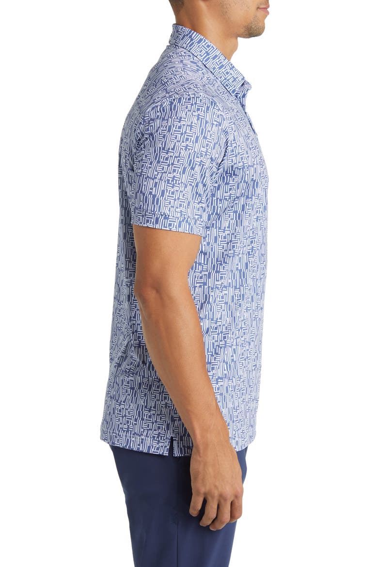 Versa Performance Golf Polo, Alternate, color, COASTAL FJORD MARKER GRID