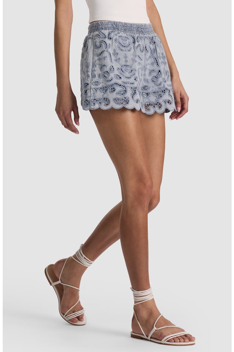 Kenley Eyelet Shorts, Alternate, color, SIERRA LIGHT BLUE