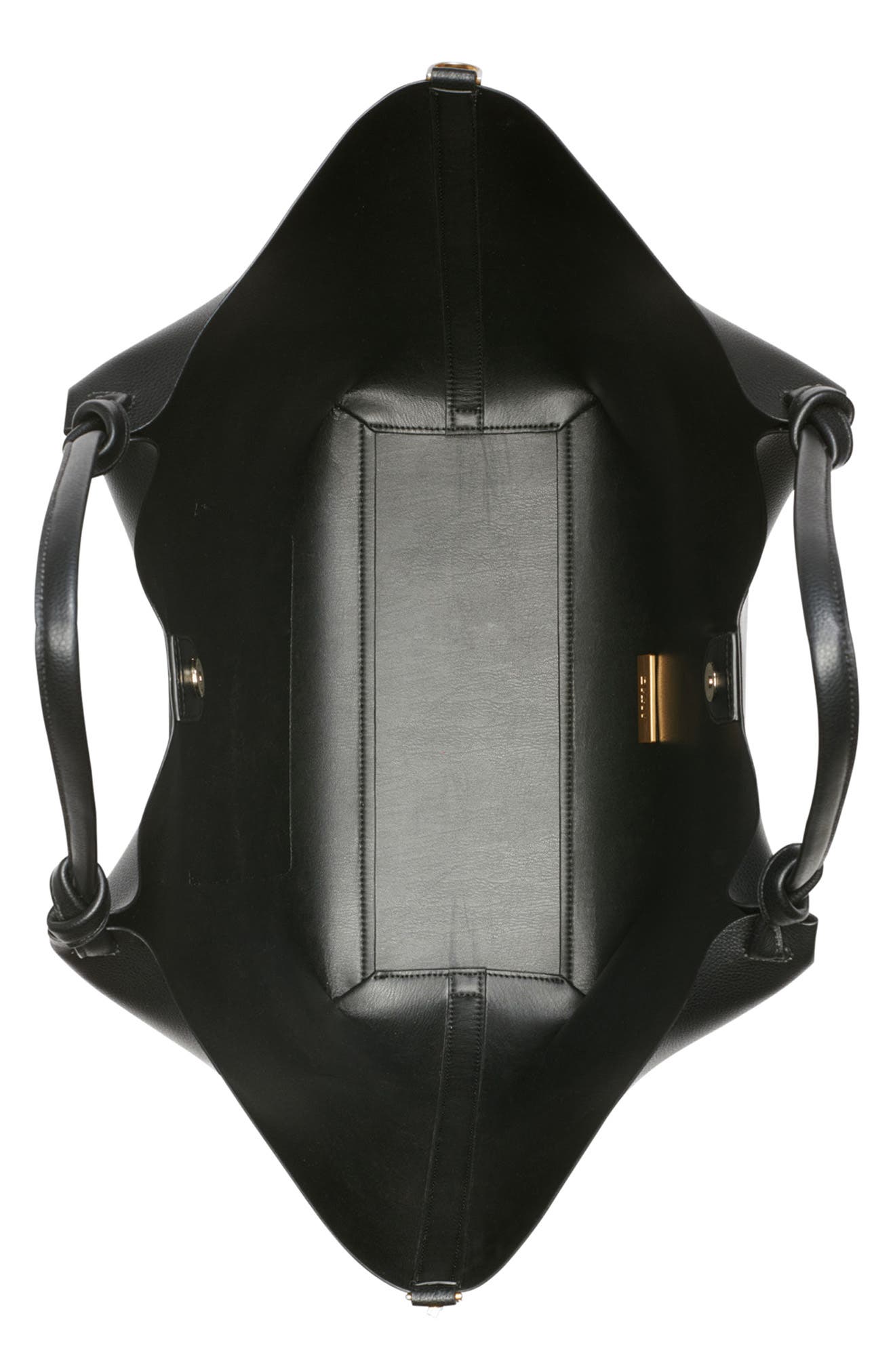 DKNY Paula Large Tote Bag, Alternate, color, Black/ Gold