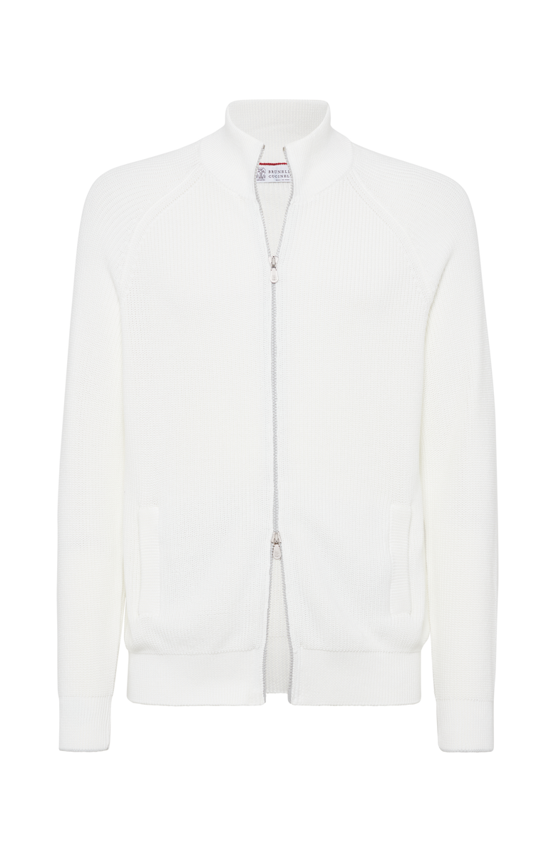 Brunello Cucinelli Zip-front cardigan, Main, color, 