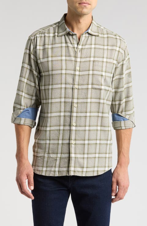 Beach Comber Plaid Twill Sport Shirt