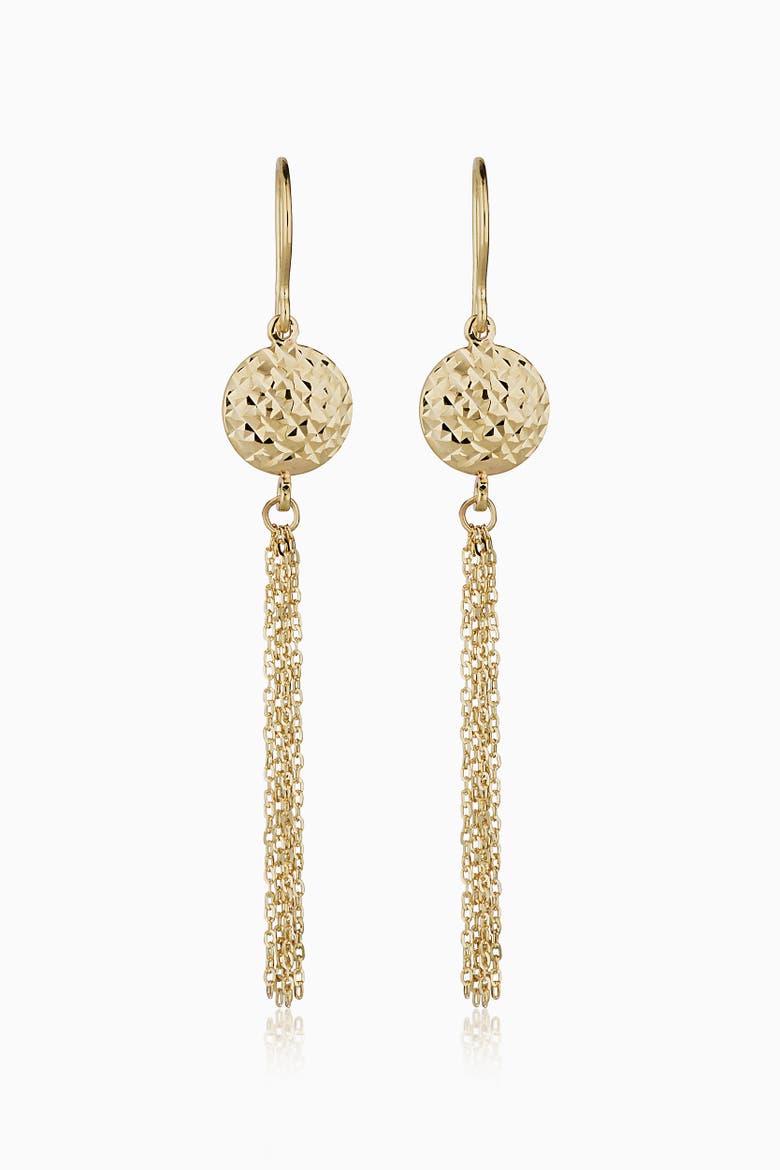 14K Yellow Gold Naples Drop Earrings, Main, color, Yellow Gold