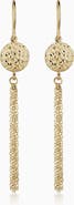 Oradina 14K Yellow Gold Naples Drop Earrings