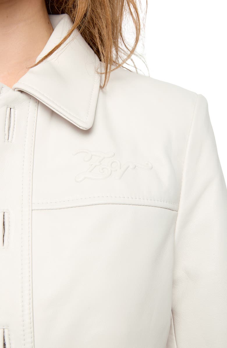 Zadig & Voltaire LIamys Leather Jacket, Alternate, color, Judo