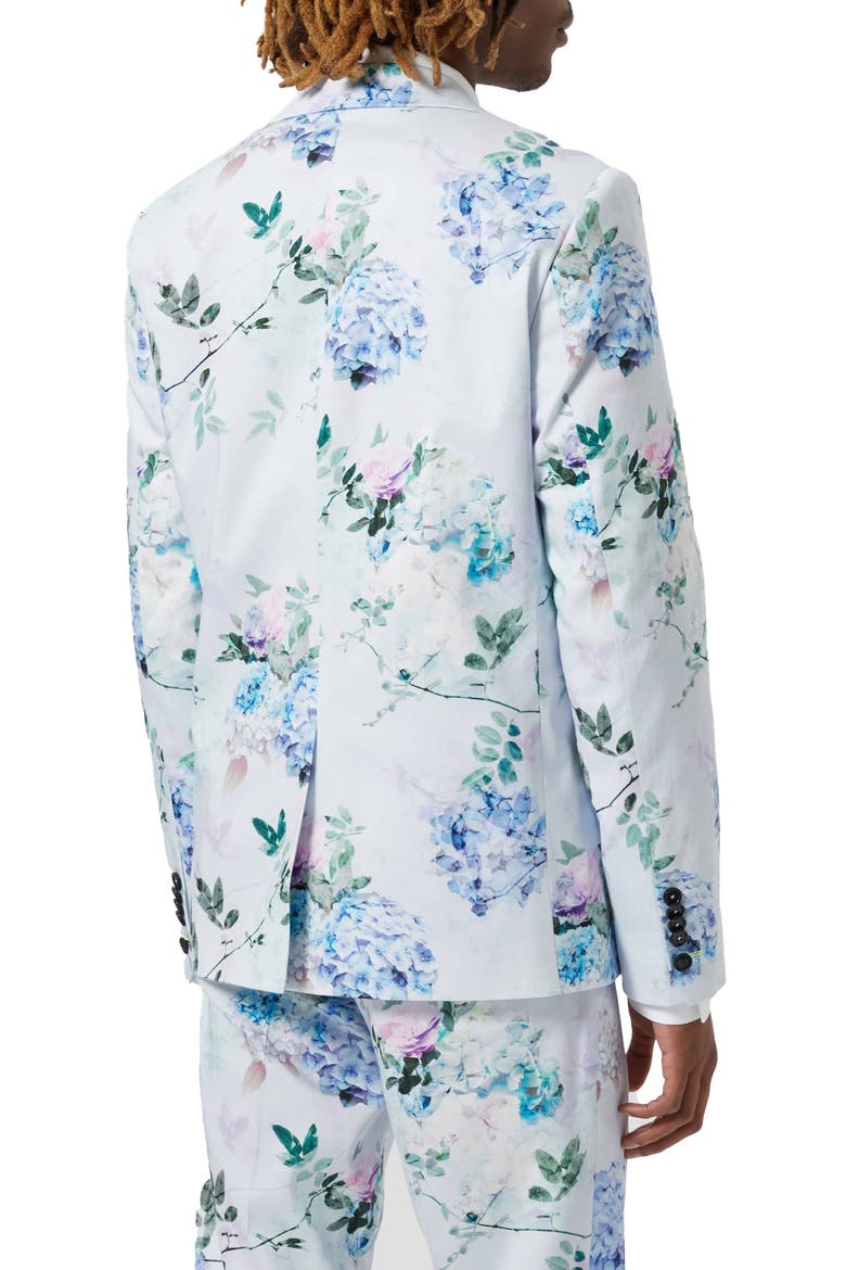 Pickhurst Slim Fit Blue Floral Suit Jacket, Alternate, color, BLUE
