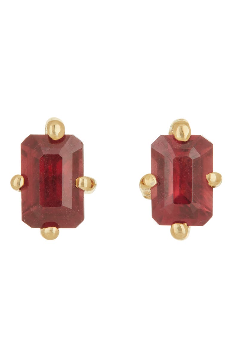 Mondo Mondo Guinevere Ruby Stud Earrings, Main, color,