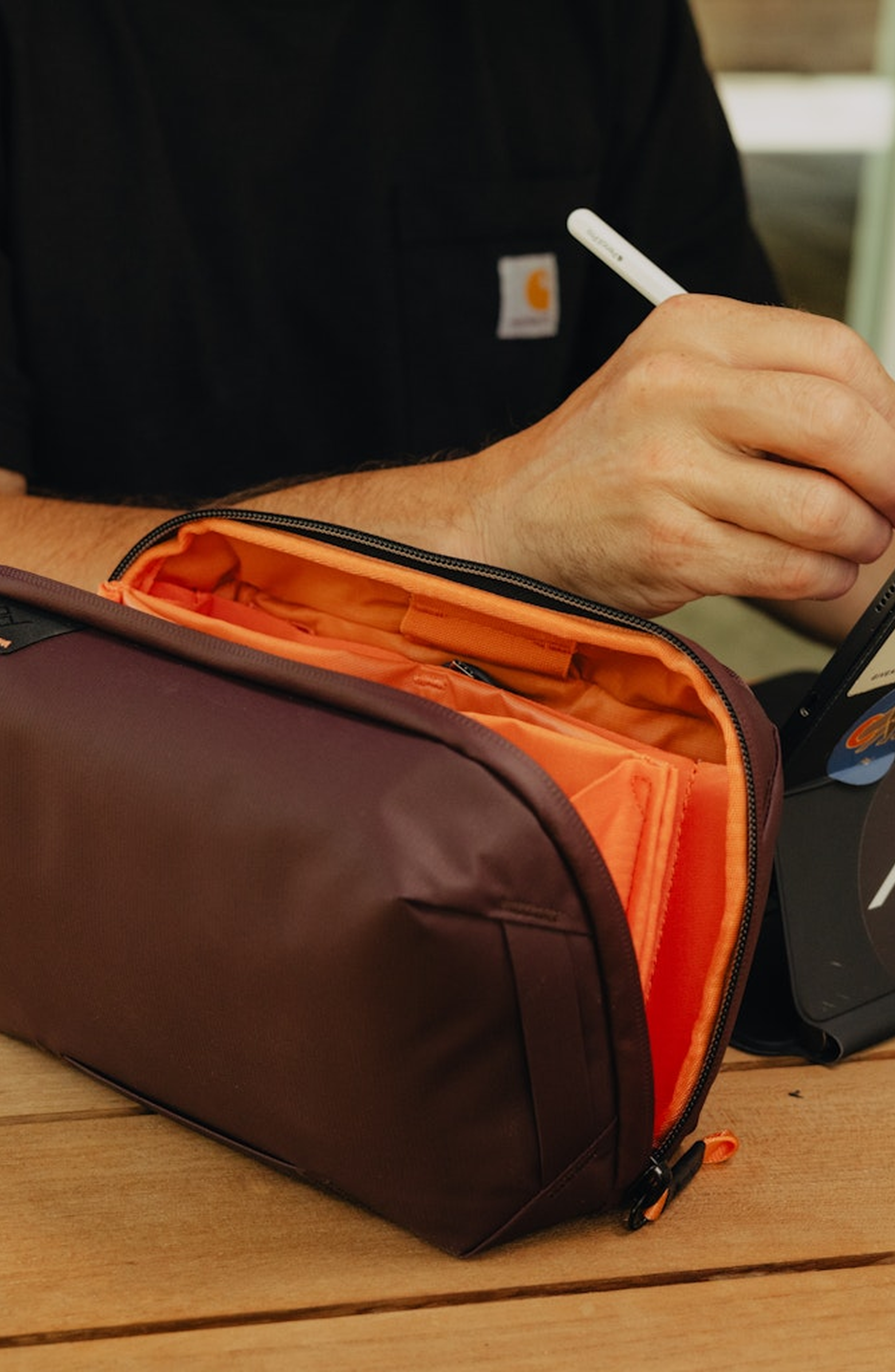 Tech Pouch, Alternate, color, Eclipse - Medium