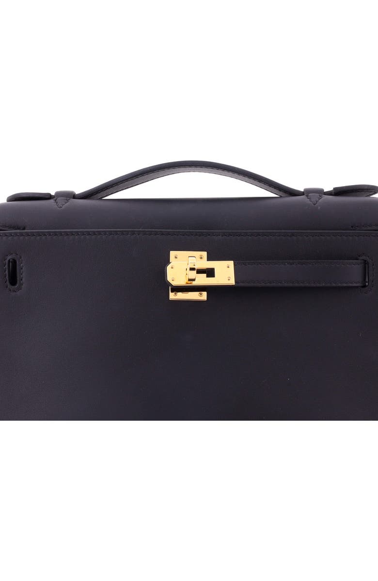 Pre-Owned Hermes Kelly Pochette Swift, Alternate, color, Noir