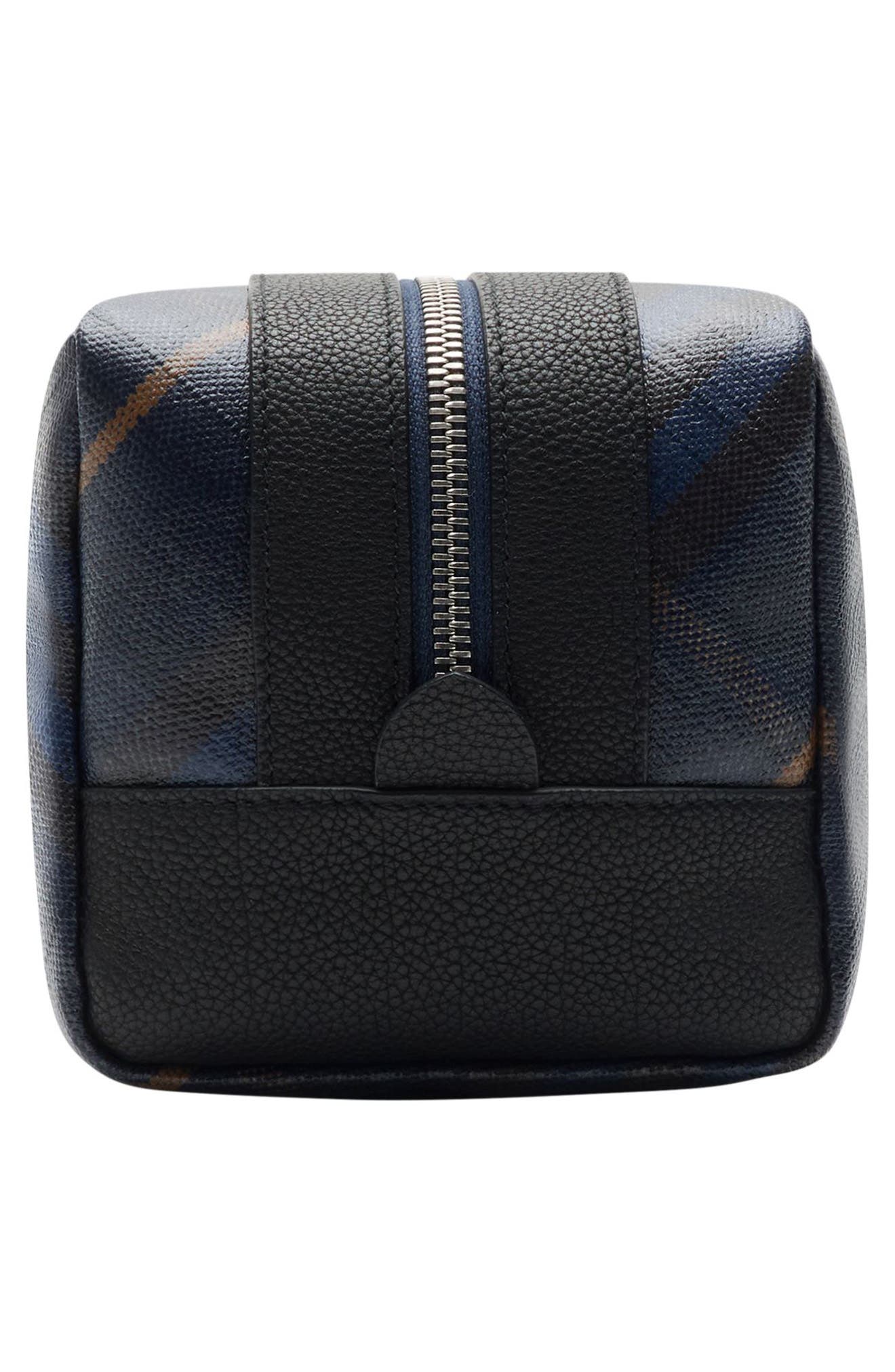 Burberry Check Dopp Kit, Alternate, color, 